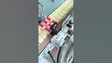 Lipstick labeling machine #machine #scheringbottlefillingmachine #labelingequipment #factory