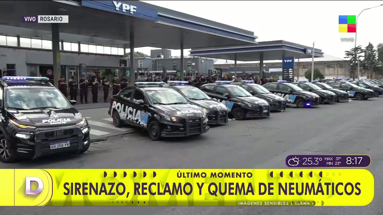 🔴 TENSIÓN en ROSARIO: PROTESTA POLICIAL y reclamos de salarios