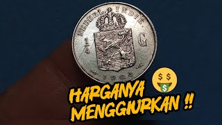 Makes you salivate❓Price of Ancient Silver Coin 1/4 Gulden 1904 Nederlandsch Indie