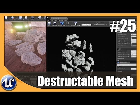 Unreal Engine 4 Beginner Tutorial Series - #25 Destruction Meshes