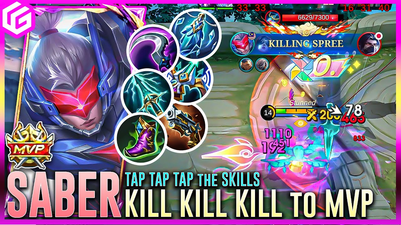 Try these item to counter meta hero by using SABER, Must Try!! | MLBB SOLO GLORY RANK