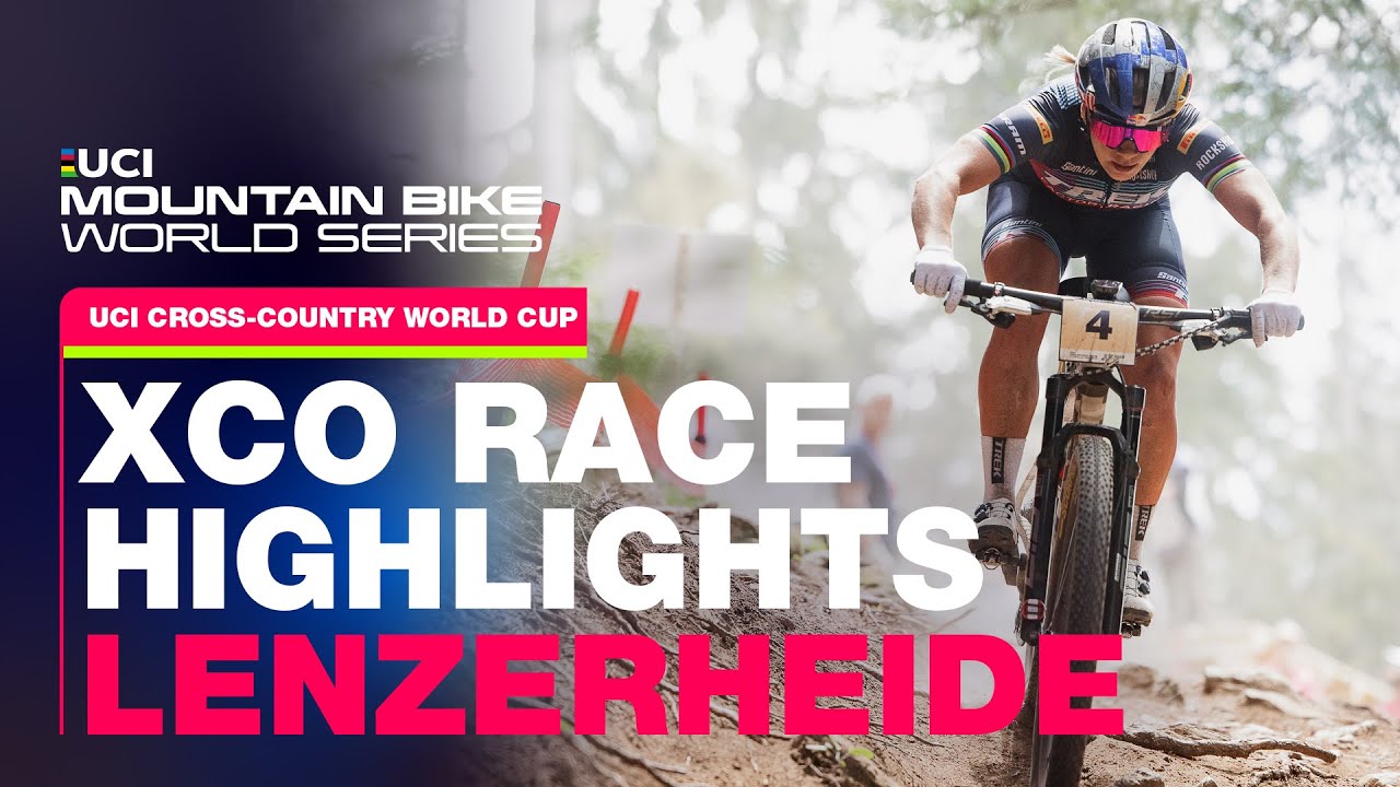 ⁣Lenzerheide XCO Women's Race Highlights | UCI Mountain Bike World Series