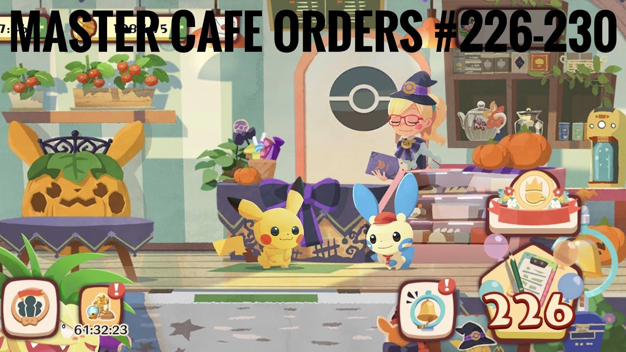 Pokemon Cafe Mix] Episode 180 - Master Cafe Orders #226, 227, 228