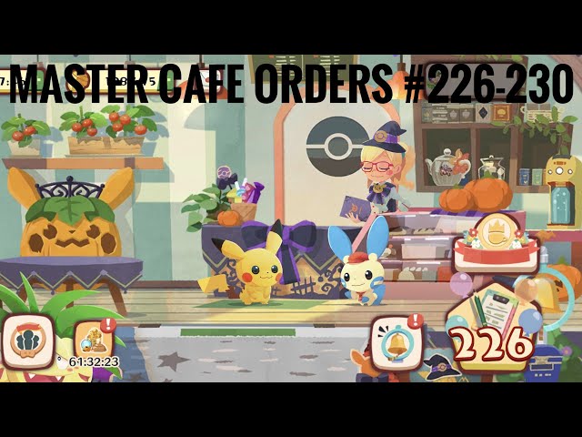 Pokemon Cafe Mix] Episode 180 - Master Cafe Orders #226, 227, 228