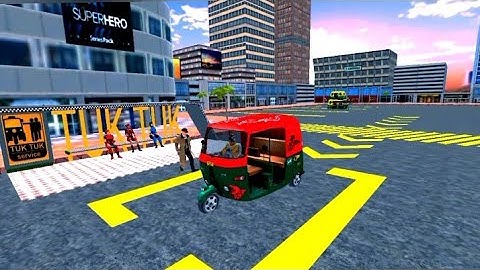 Tuk Tuk Auto Rickshaw Game | Kids Games Video | Cartoon for Kids | Car Cartoon for Kids | Games
