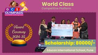 GCS OLYMPIADS, Award Ceremony 2024-25 , Scholarship winner 80000/-