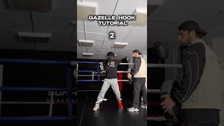 Gazelle hook tutorial 🥊 #boxer #boxing #boxingtraining #boxingcoach #boxingskills