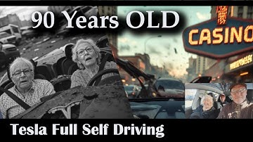 Tesla Full Self Driving at 90 Years Old