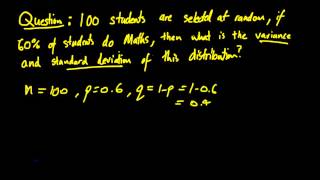 Expected Value, Variance and Standard Deviation for Binomial Distributions