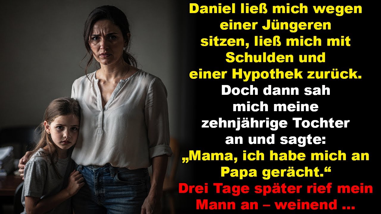 Mein Mann verließ mich für eine Jüngere – drei Tage später brachte unsere 10-Jährige ihn zu Fall.