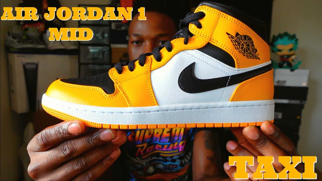 AIR JORDAN 1 MID TAXI HONEST REVIEW - YouTube