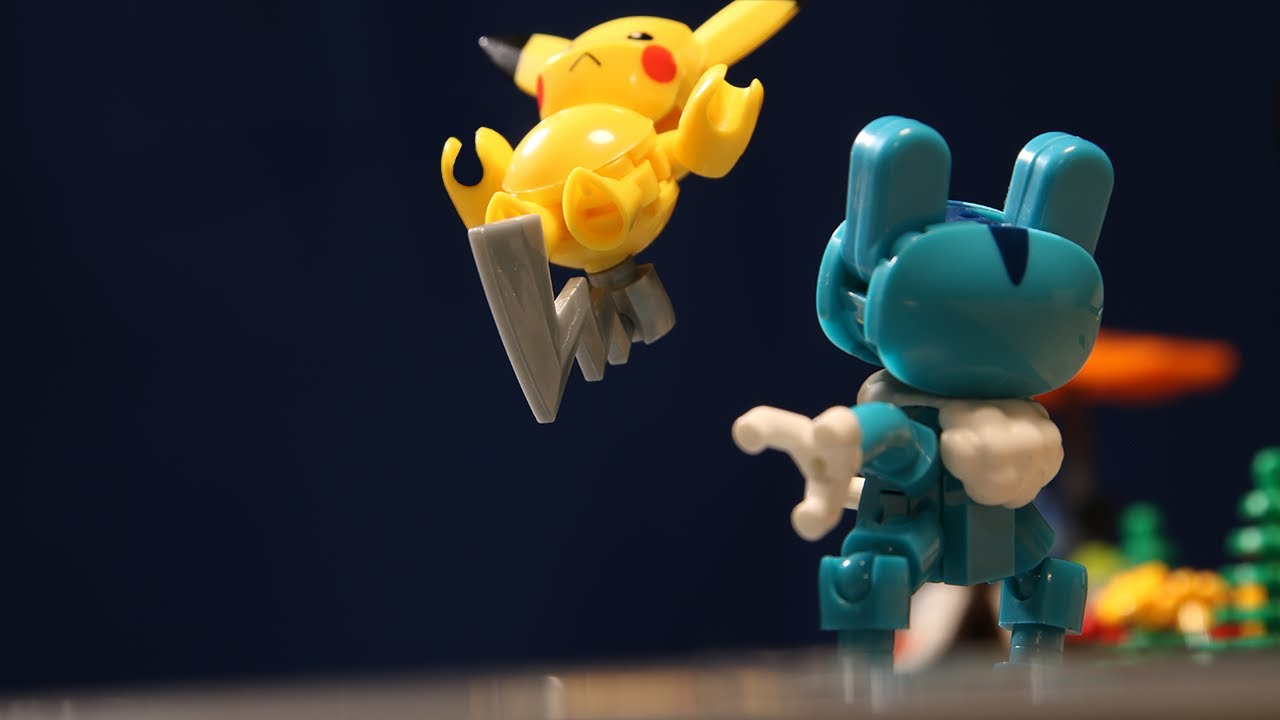 Froakie Vs Pikachu Stop Motion Short