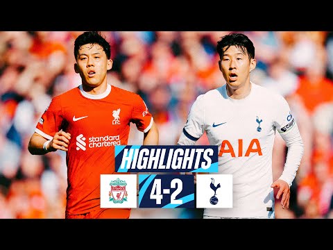 LIVERPOOL 4-2 TOTTENHAM HOTSPUR // PREMIER LEAGUE HIGHLIGHTS