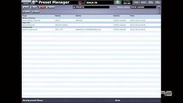 Preset Manager - Midas Master Class Series - ProX with Steve Lagudi