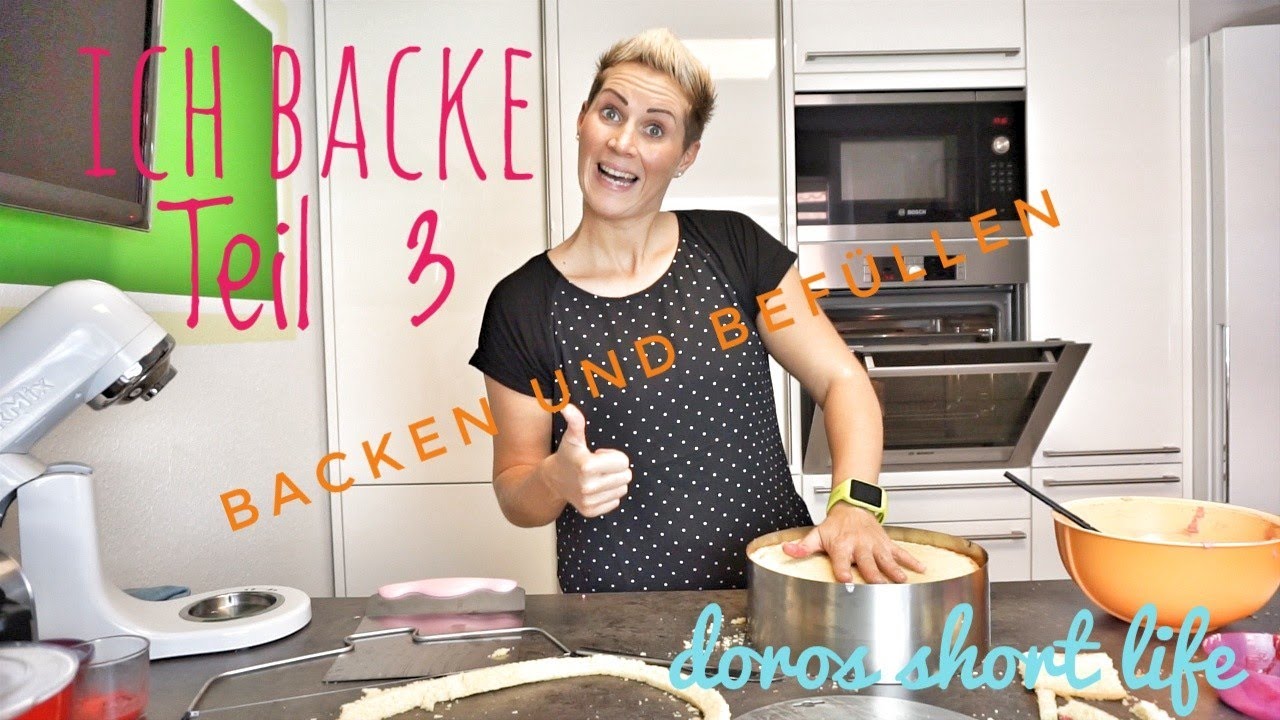Motivtorte füllen und Biskuit backen- Doro backt Teil 3 | doros short life
