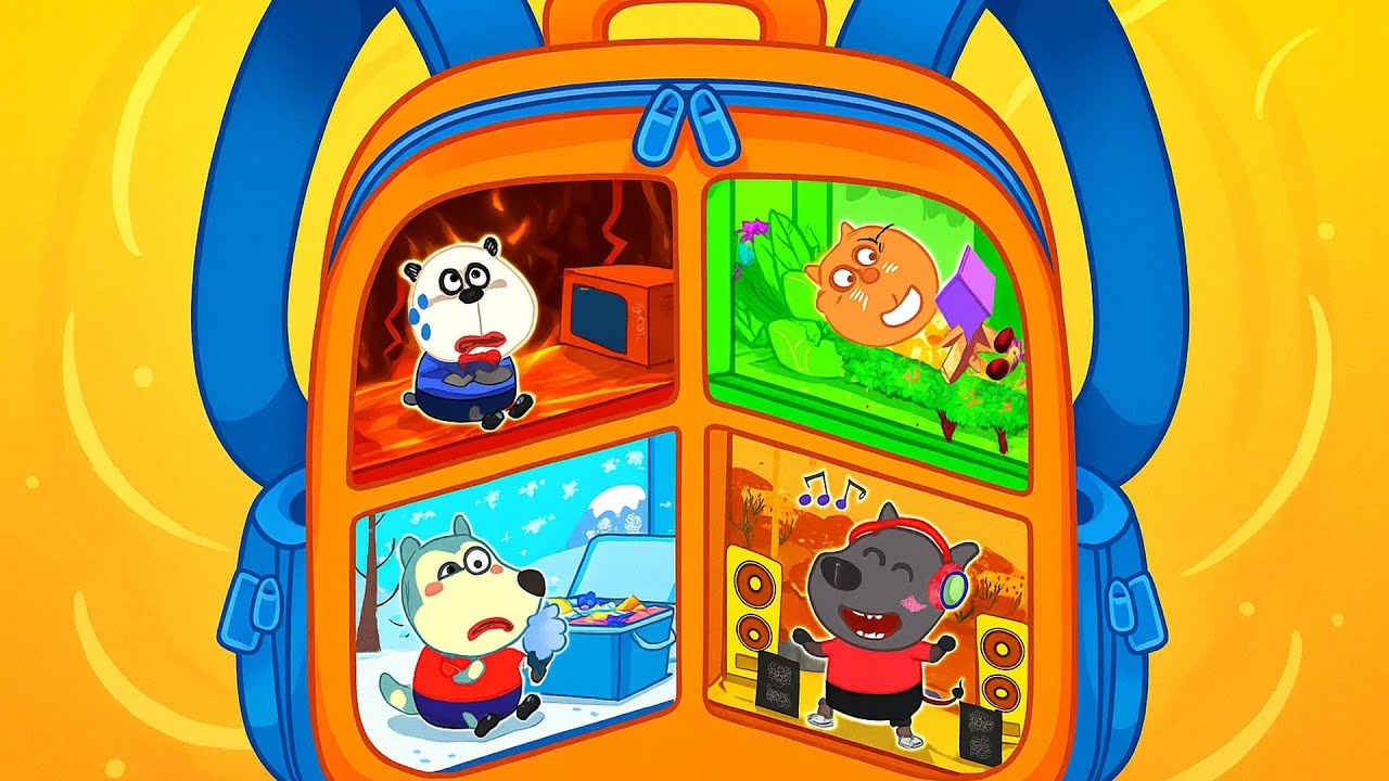 Wolfoo explore le monde étrange à l'intérieur d'un sac à dos🎒Sac à dos magique | Wolfoo de France