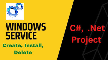 Windows Service | Create, install, delete | C#.Net Project | Tamil
