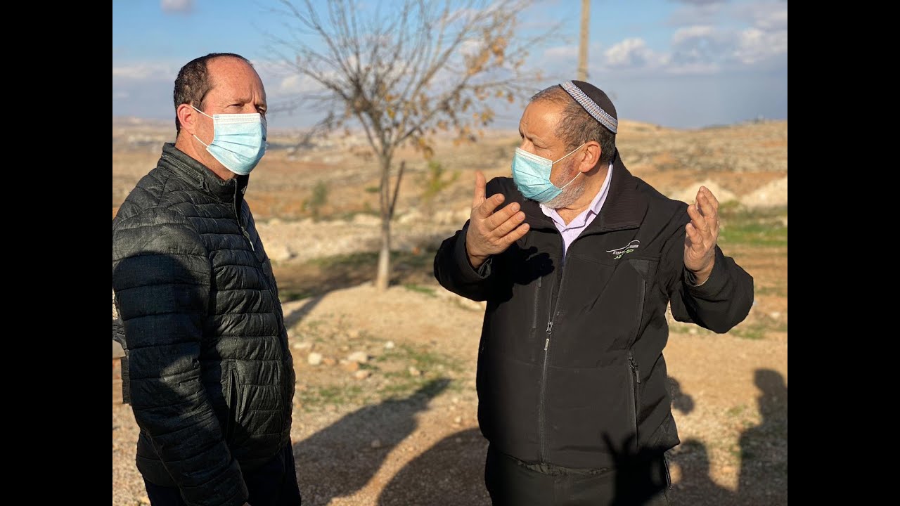 ח"כ ניר ברקת סייר היום במועצה האזורית הר חברון יחד עם ראש המועצה יוחאי דמרי