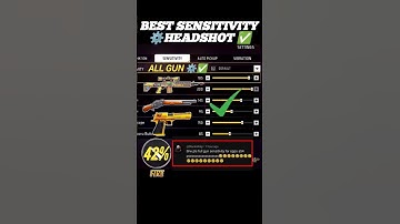 Free Fire Headshot Sensitivity Setting ⚙️ ✅ All Gun 🔫 Best Sensitivity || Free Fire 🔥