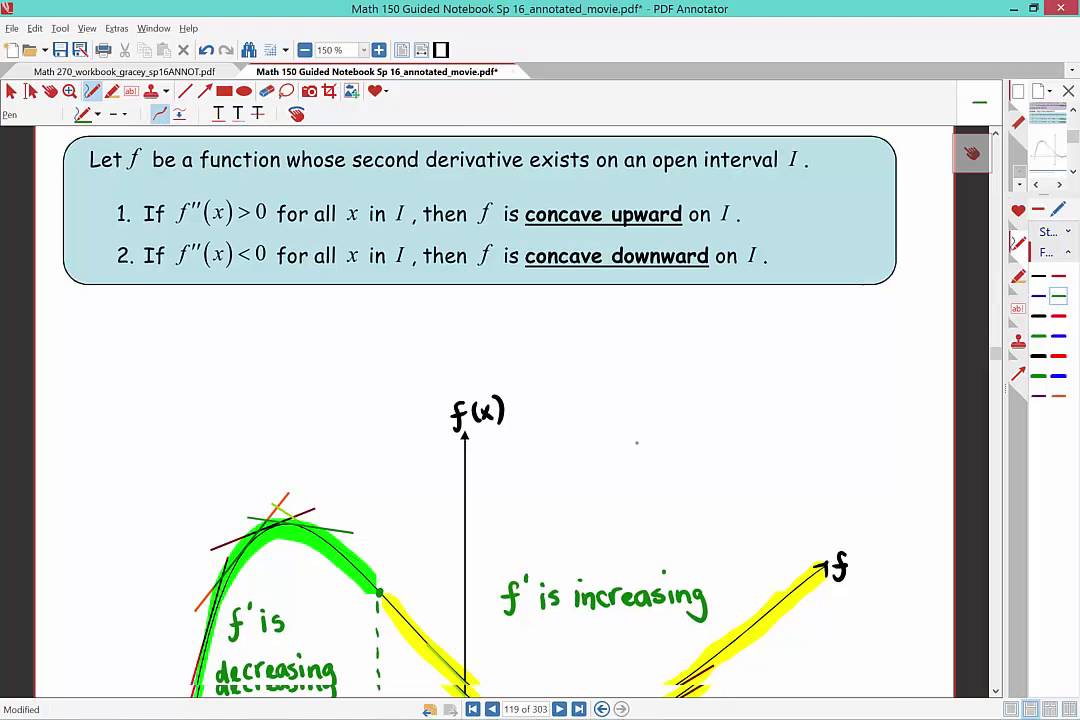 3.4 Concavity, Points of Inflection, and the Second Derivative Test - YouTube
