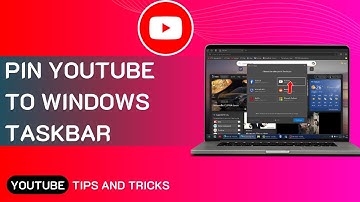 How To Pin YOUTUBE To Windows Taskbar | Direct Access Youtube  Microsoft Edge