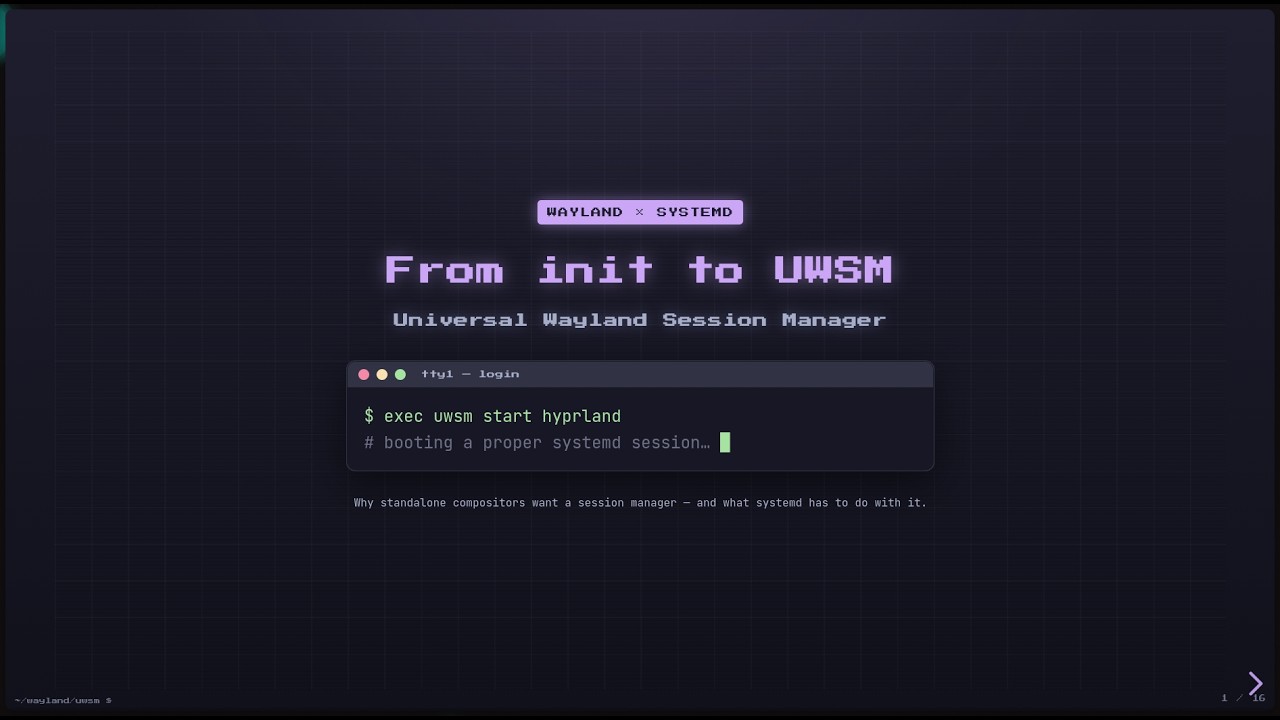 What is the UWSM? (with Hyprland)