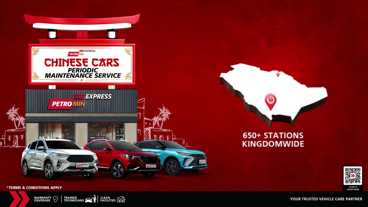 Get expert PMS for Chinese cars and 6 months free roadside assistance at Petromin.