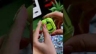 Green crystal earbuds, infused with a hint of natural beauty #unboxing #asmr #acefast Resimi
