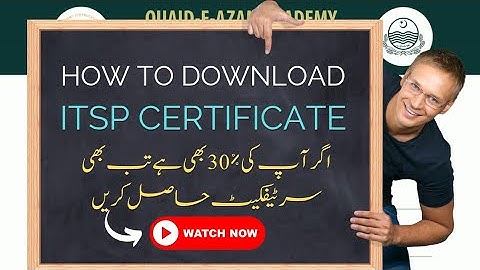 How to Download ITSP Certificate In Qaed Punjab PST online training|EaSTEs Certificate|Qaed Punjab|