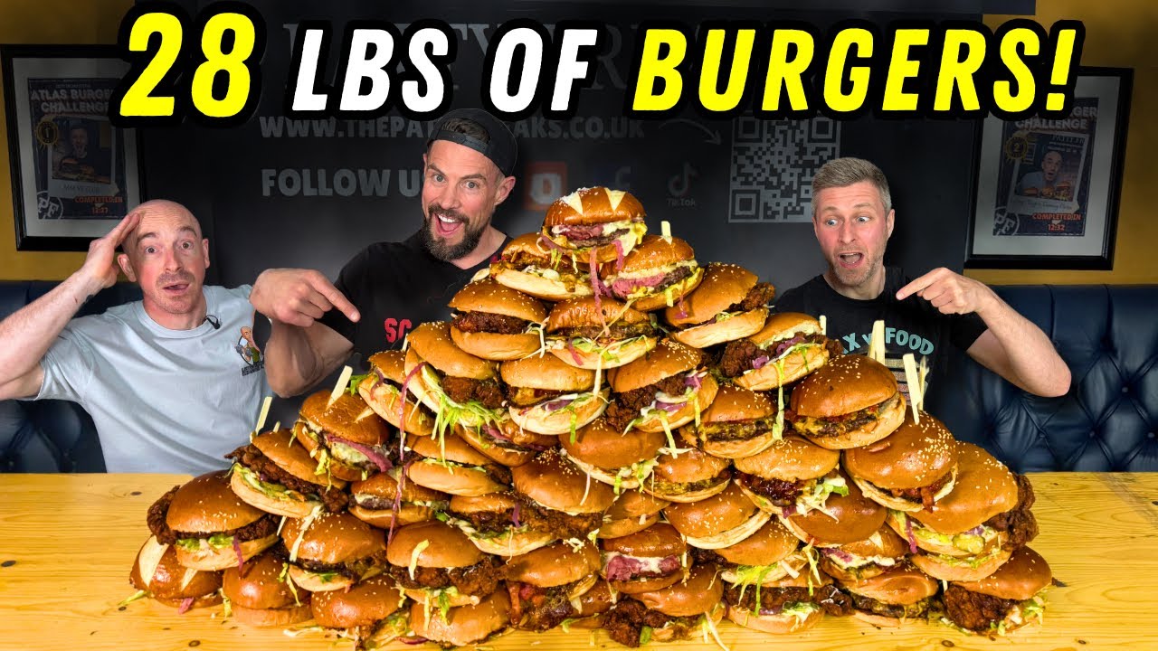 The “IMPOSSIBLE” 28-Pound UK Burger Challenge at Patty Freaks That Nearly Broke Us…