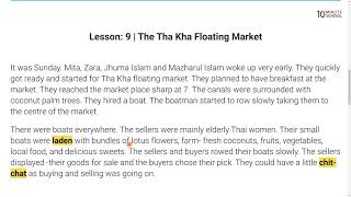 06.09.01. Unit 6, Lesson 9 : Going on a foreign trip - The Tha Kha floating market [JSC]