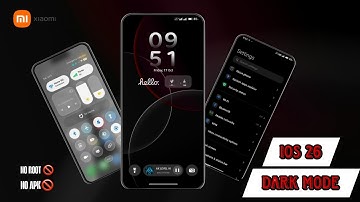 IOS DARK MODE _THEME _HYPEROS & MIUI_GLOBAL CUSTOM THEME 
