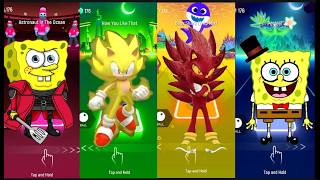 SpongeBob vs Super Sonic: The Ultimate Tiles Hop Battle! ⚡️🔥