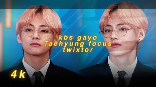 [4k] Taehyung KBS gayo focus twixtor clips screenshot 2