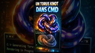 🌀 Un torus knot dans CMD… sérieux ! #cmd #windows #windows10 #windows11 #astuce #shorts #tips #pc
