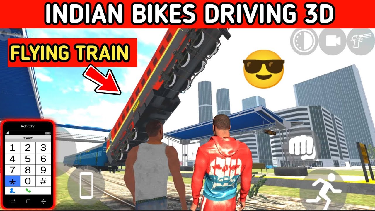 Indian Bikes Driving 3d | New Flying Train | Funny Gameplay Indian Bikes Driving 🤣🤣