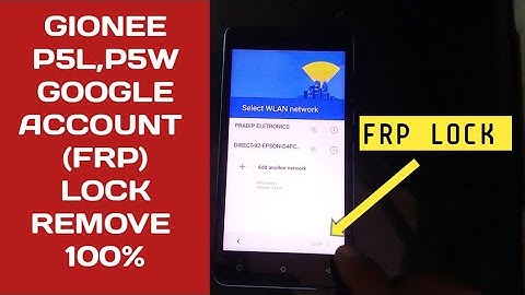 Gionee F103 Frp Unlock Bypass | Gionee P5L P5W Frp unlock Without PC 
