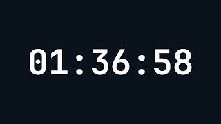 1 Hour 45 Minutes Countdown Timer | Gentle Alarm & Visual Effect | Workouts, Reminders, Tasks Timer