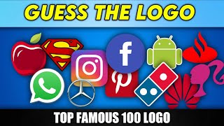 GUESS THE LOGO IN 3 SECONDS.! | GUESS THE LOGO | 100 FAMOUS LOGO