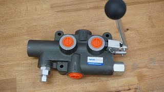Single lever valve for log splitter High speed P81-Rs-G12 video