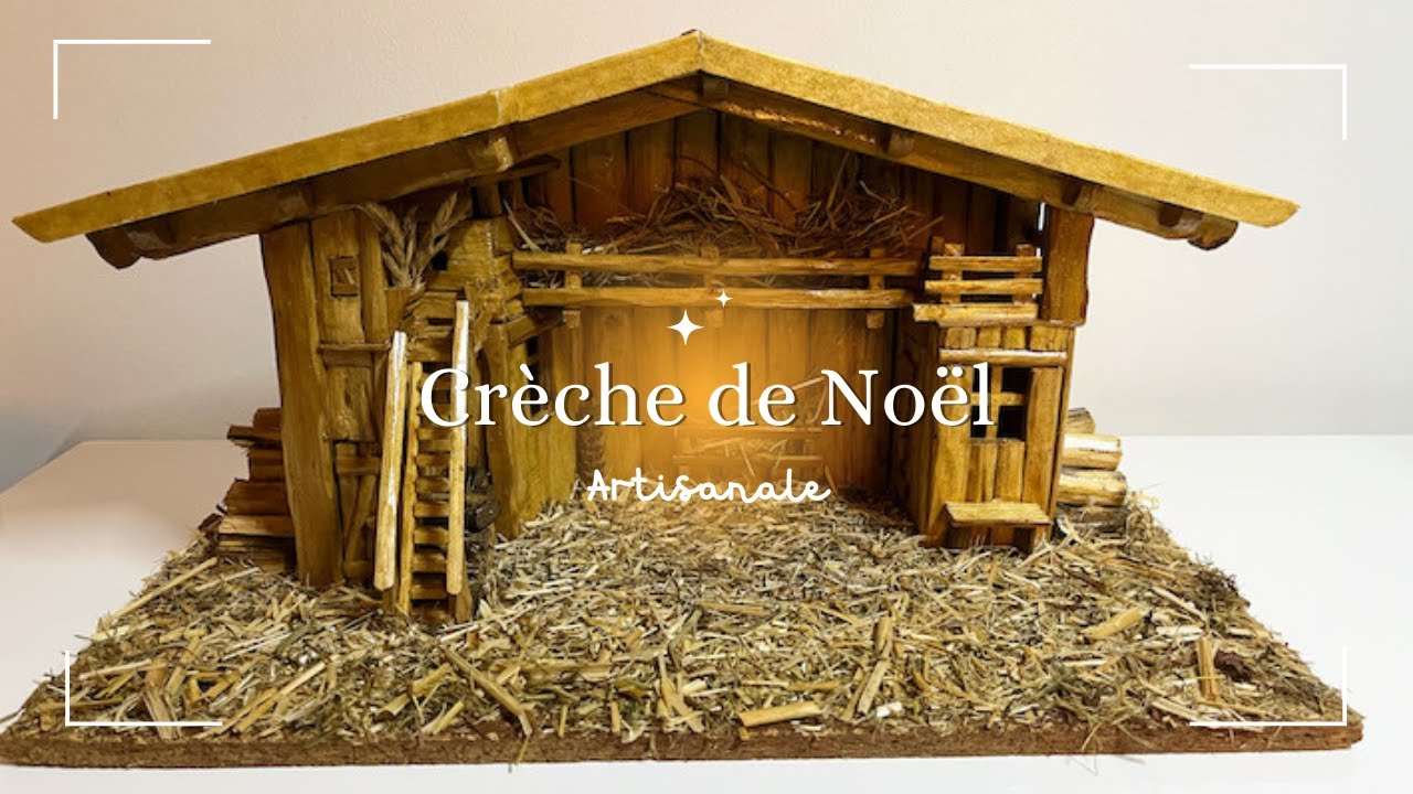 Crèche De Noël Artisanale En Bois www.youtube.com