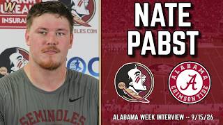 Nate Pabst FSU Alabama Week Interview 9-15-26 | FSU Football | Florida State Football | Warchant TV