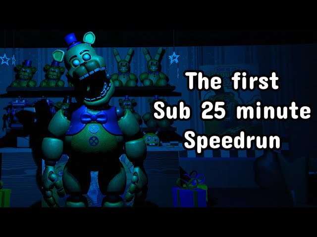 FNAF Help Wanted Former World Record 1st Place 100% Speed Run VR 