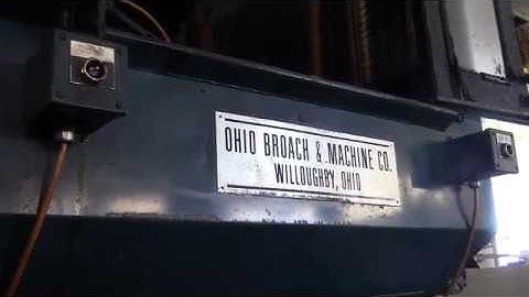 10 Ton Ohio Vertical Hydraulic Broach For Sale