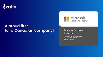 Zafin Achieves Microsoft Financial Services Industry AI Certification