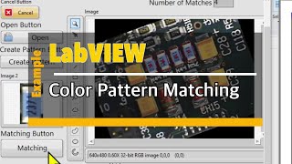 LabVIEW: Color Pattern matching (RGB image)