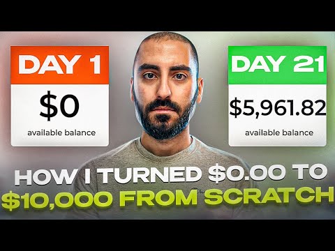I Tried Turning $0.00 To $10,000.00 From Scratch - Make Money Online Challenge