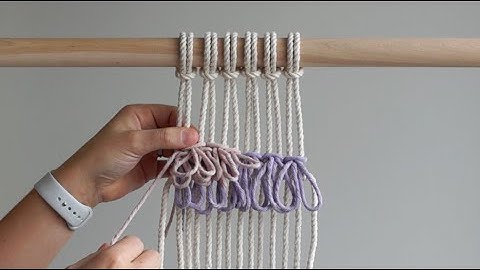 DIY Macrame for Beginners/Macraweave Tutorial: Running Rya Knot!