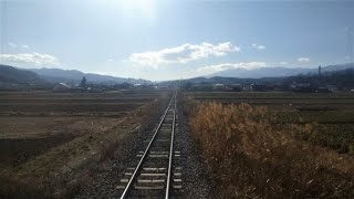 【小海線】青沼駅→臼田駅（JR東日本キハ110系気動車）後面展望の車窓、走行音、車内アナウンス。青春18きっぷでローカル線の旅（長野県佐久市）Koumi Line Nagano JAPAN TRAIN