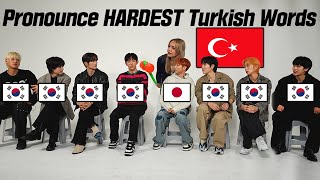 KPOP IDOLs Try To Pronounce HARDEST TURKISH words for the first time l FT. DKB
